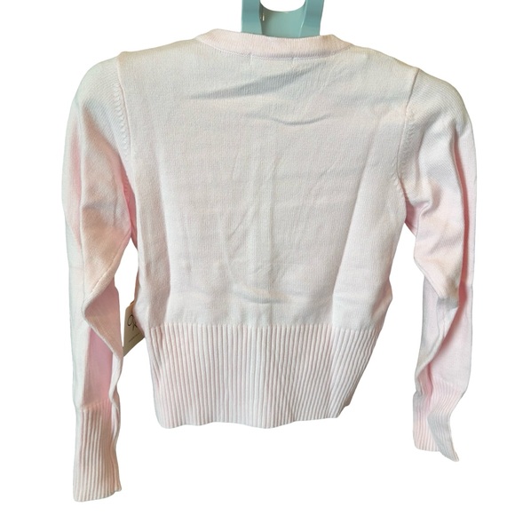 Orange Kiss Women’s Soft Pink Button Cardigan - Picture 7 of 8